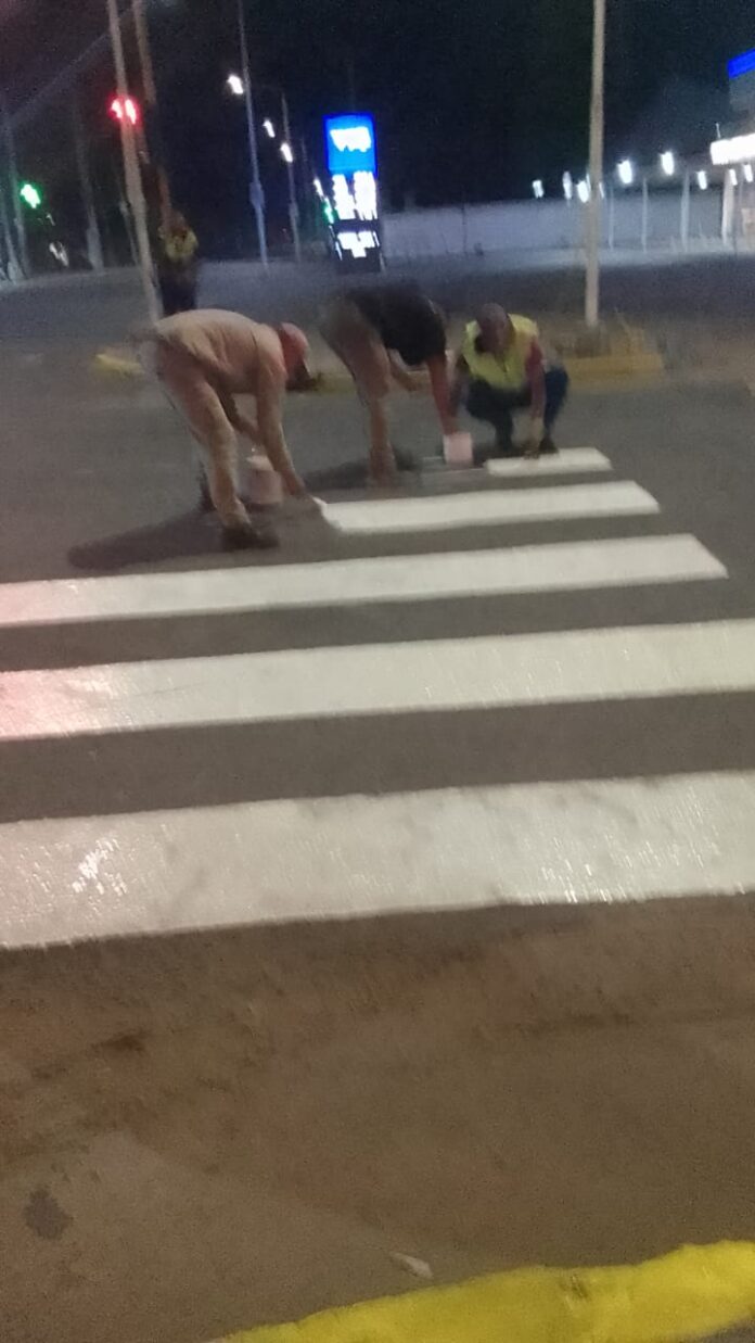 actividad de Transito 1 demarcacion senda peatonal