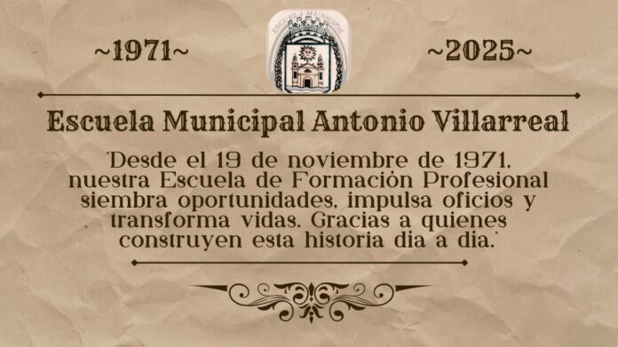 escuela villarreal 54 años flyer