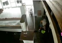 Goya: Delincuente registrado por cámaras al robar en una carnicería