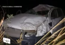 Una mujer falleció tras el despiste y vuelco de un vehículo en ruta 12