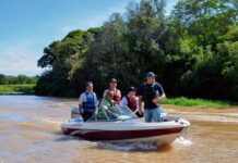 EL INTENDENTE DE GOYA Y EL MINISTRO DE TURISMO DE CORRIENTES RECORRIERON LA RESERVA YSORÓ