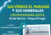 Se viene la travesía salvemos el Paraná y sus humedales