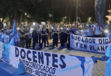 Ajuste y malestar en Corrientes: Docentes autoconvocados vuelven a las calles contra el aumento del 6%