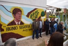 INAUGURARON UN MURAL EN HOMENAJE AL HÉROE DE MALVINAS HIGINIO SEGOVIA EN EL BARRIO QUE LLEVA SU LEGADO