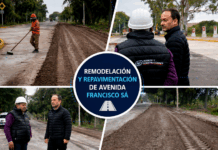 AVANZA LA TRANSFORMACIÓN DE LA AVENIDA FRANCISCO SÁ: MARIANO HORMAECHEA SUPERVISÓ LOS TRABAJOS
