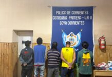 GOYA: DEMORARON A CINCO PERSONAS Y SECUESTRARON OBJETOS DE ORIGEN NO ACREDITADO