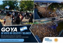RECOMIENDAN EVITAR ESTACIONAR EN EL CENTRO DE GOYA ANTE LA FINAL DEL MUNDIAL