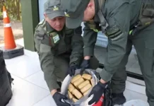 DESCUBRIERON 12 KILOS DE MARIHUANA OCULTOS EN UN BALDE DE PINTURA ENVIADO POR ENCOMIENDA