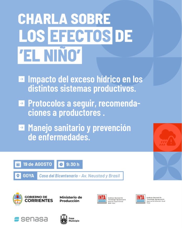 CHARLA EFECTOS DE EL NIÑO