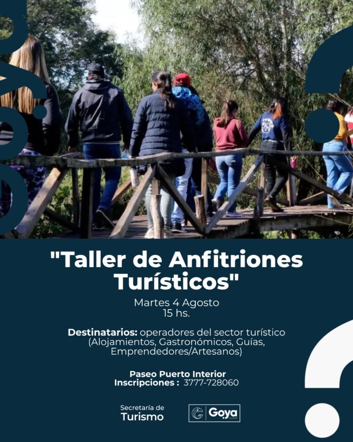 Taller Anfitriones turisiticos flyr