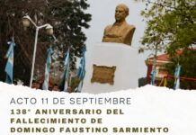 Goya conmemorará el 138° aniversario del paso a la inmortalidad de Domingo Faustino Sarmiento con actividades por el Día del Maestro.